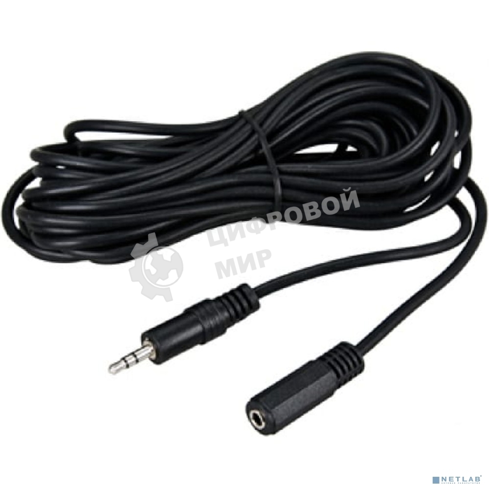 Шнур Rexant Стерео 3,5мм гнездо - Стерео 3,5мм штекер, 5м