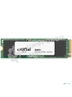 Накопитель SSD Crucial E100, 480Gb, M.2 2280, PCIe 4.0 x4, NVMe, R/W 4700/2500