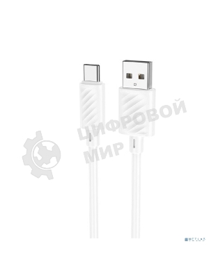 Кабель HOCO X88/ USB кабель Type-C/ 1m/ 3A/ White