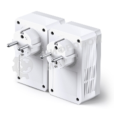 Сетевой адаптер TP-Link TL-PA4010PKIT AV600 Powerline Adapter with AC Pass Through Starter Kit, Ultra Compact Size, 500Mbps Powerline Datarate, 10/100Mbps Fast Ethernet, HomePlug AV, Green Powerline, Plug and Play