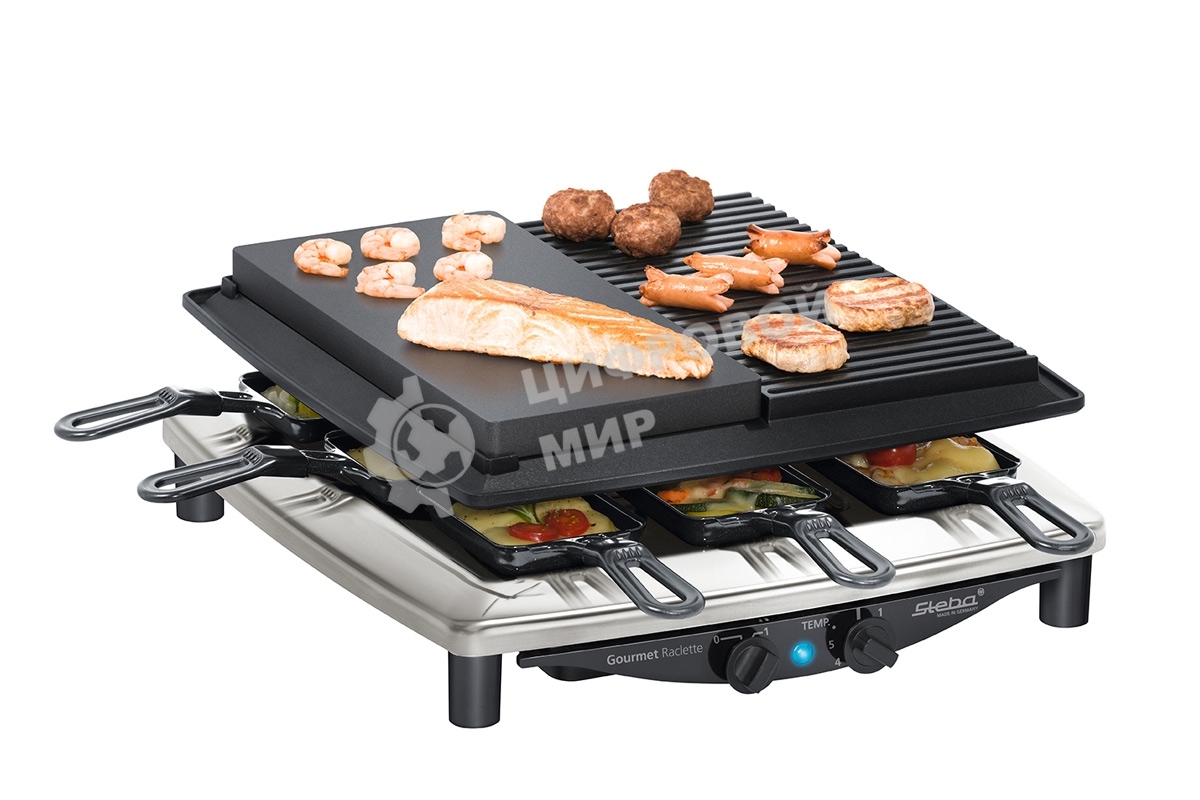 Раклетница Steba RC 4 plus DELUX chrom