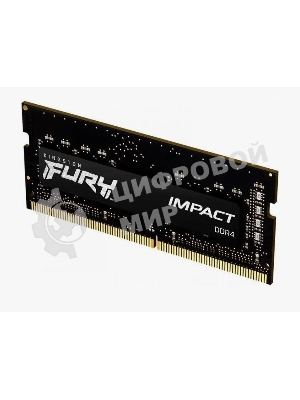 Оперативная память Kingston Fury Impact, DDR4, 16GB (1x16GB), 3200MHz, CL20, SO-DIMM