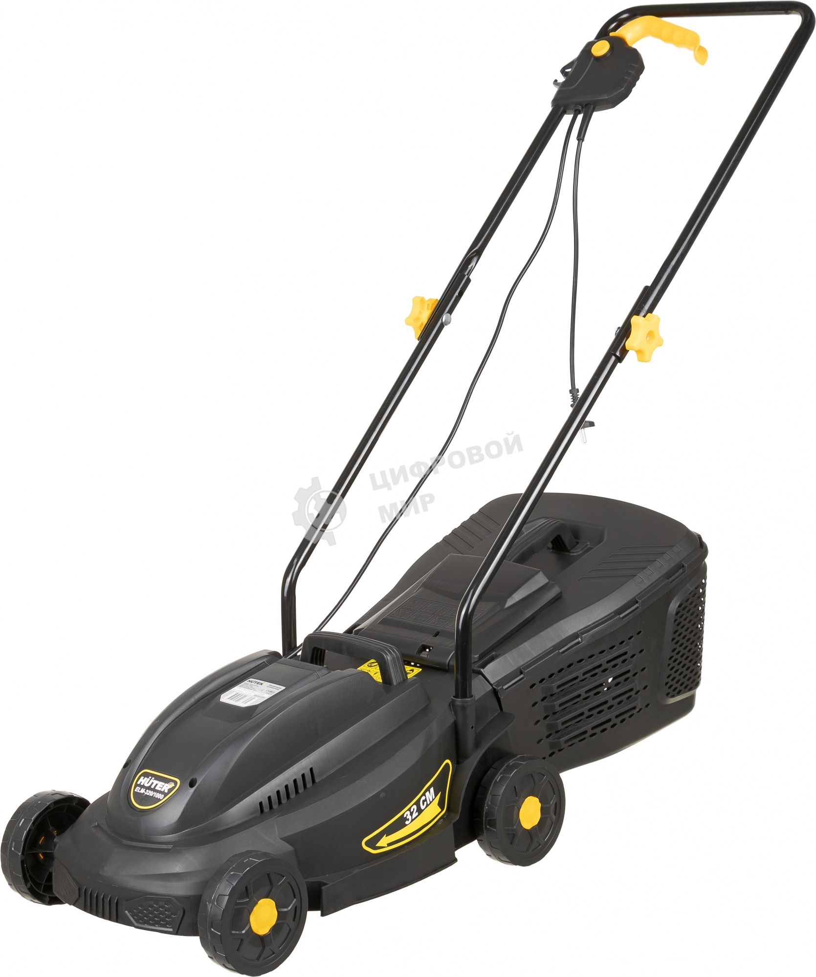 Газонокосилка роторная Huter ELM-320/1000, 32 см, 1000Вт 900/70/4/19