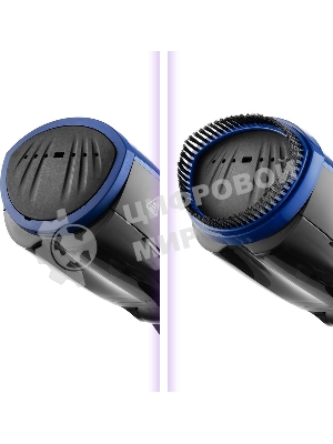 Отпариватель Kitfort КТ-987 черный/синий, 1200 Вт, 12 г/мин, 100 мл