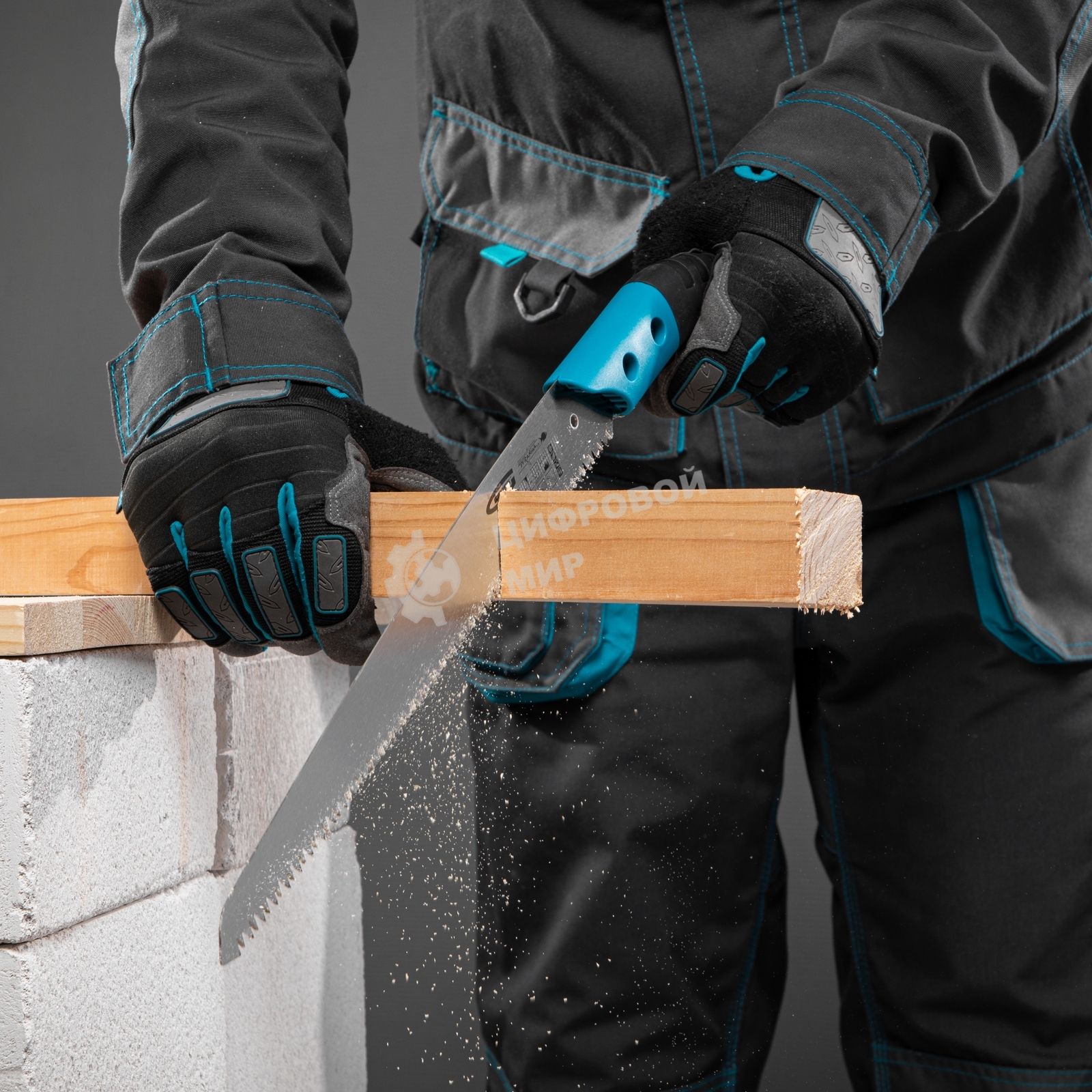 Пила по дереву Gross 23612 PIRANHA универсальная для кэмп. и сада 330мм 9-10TPI зуб3D кал.зуб 2-ком