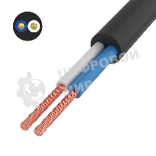 Провод соединительный ПВС Rexant 2x1,5 мм², черный, длина 10 метров, ГОСТ 7399-97