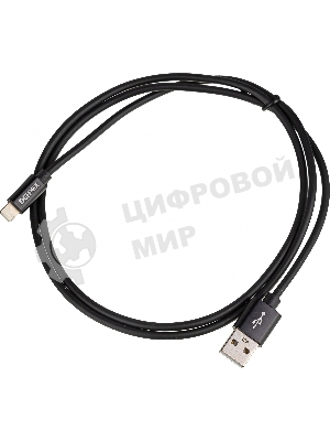 Кабель USB (m)-Lightning (m) 1м черный