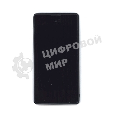 Дисплей для Yota YotaPhone 1 C9660 черный с рамкой