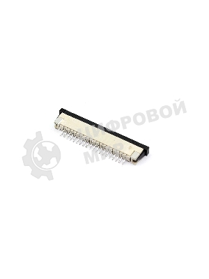 Разъем FPC Half Coverage Bottom Contact 1.0K-BX-20PWB 20 pin высота 2мм шаг 1мм
