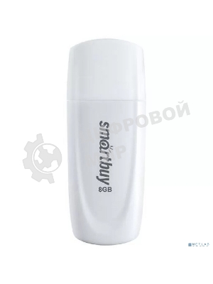 Флешка USB Smartbuy Scout White (SB008Gb2SCW), 8Gb, USB 2.0, R/W 15/8, белый