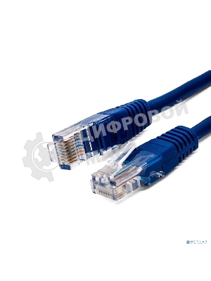 Кабель патч-корд, Filum FL-U6-0.5M-BL U/UTP 6 cat. 0.5м, 26AWG(7x0.16 мм), омедненный алюминий (CCA), PVC, синий