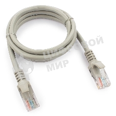 Патч-корд UTP Cablexpert cat.5e, 1м, литой, многожильный серый