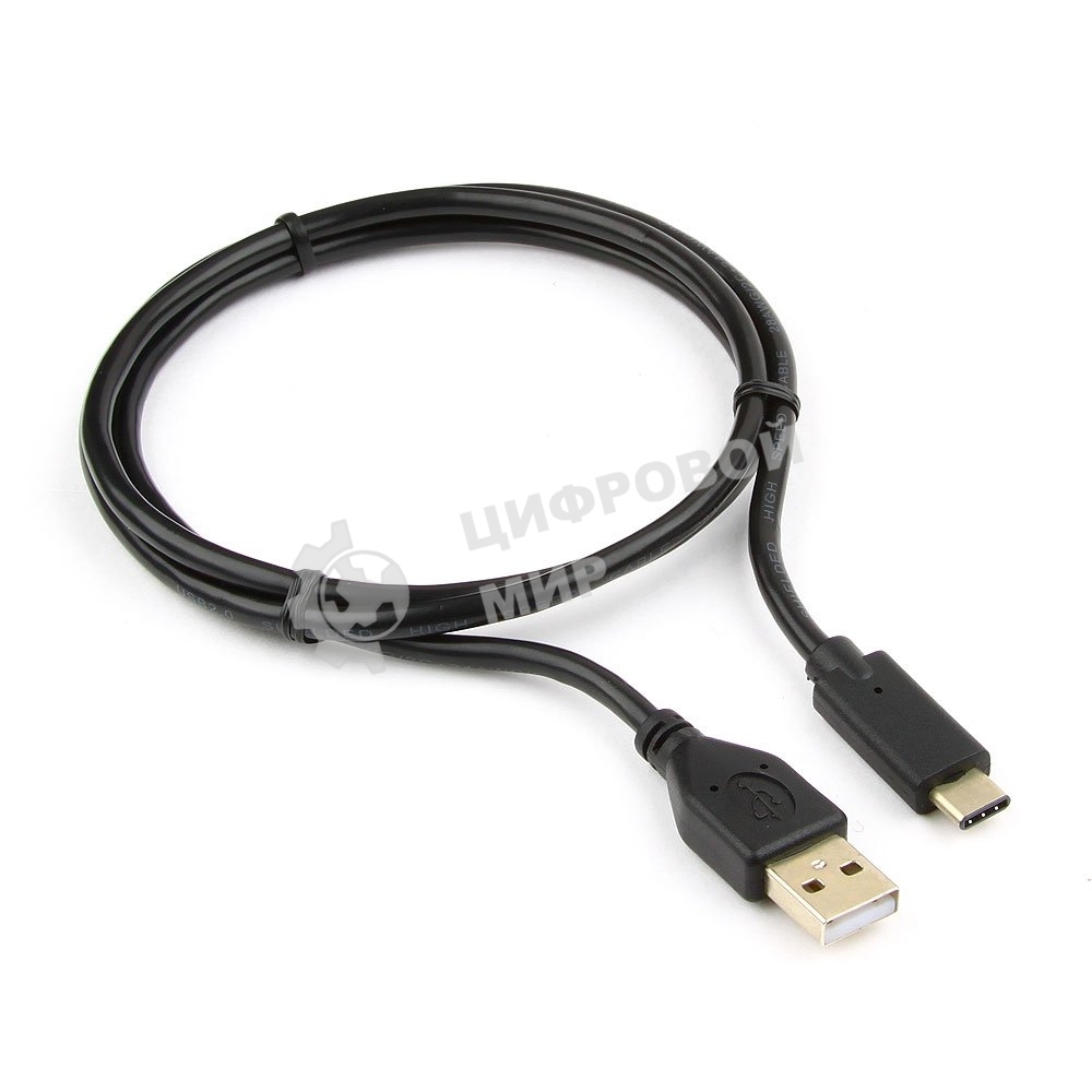 Кабель USB Cablexpert CCP-USB2-AMCM-1M, USB2.0 AM/USB3.1 Type-C, 1м, пакет