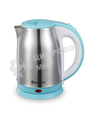 Чайник электрический Sakura SA-2147BL 1.8 л, нерж+голуб д