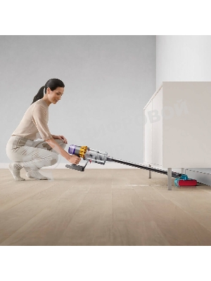 Пылесос вертикальный Dyson V15s Detect Submarine (448798-01) серый, питание от аккумулятора, 240 Вт, уборка влажная/сухая, пылесборник 0,76 л, работа от АКБ max 60 мин.
