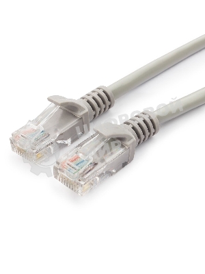 Патч-корд UTP Cablexpert cat.5e, 1м, литой, многожильный серый