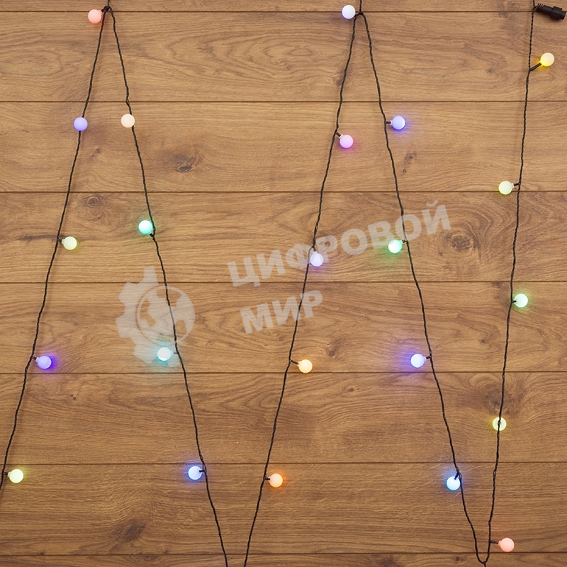 Гирлянда Neon-night LED - шарики RGB, O23 мм, 5 м