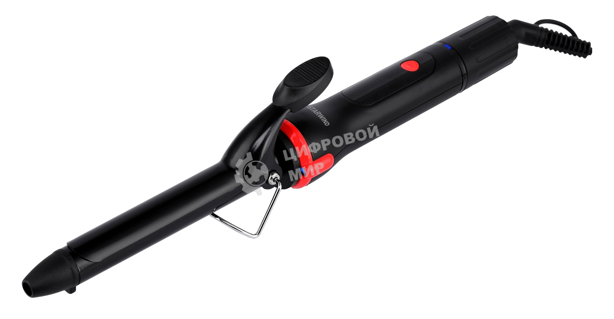 Щипцы для завивки волос Starwind SHS 7044 черный/красный, 19 мм, 200 °C, 1 режим