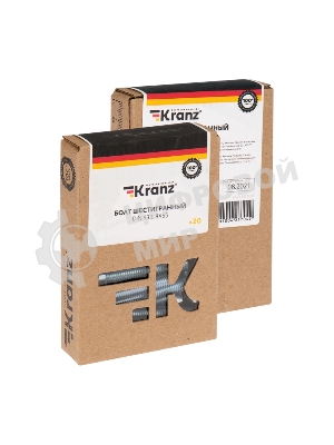 Болт шестигранный Kranz DIN 933, 8х55, упаковка поставщика (24 кг./900 шт.)