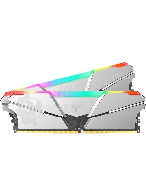 Оперативная память NETAC Shadow, DDR4, 16GB (2x8GB), 3600MHz, CL16, DIMM, с радиаторами, RGB, серебристый