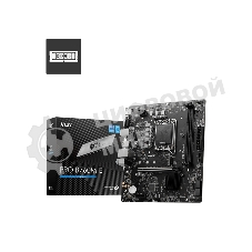 Материнская плата MSI PRO B760M-E, LGA 1700, Intel B760, 2xDDR5, 4xSATA, 1xM.2, 1xPCIe 4.0 x16, 1xPCIe 4.0 x1, 1xHDMI, 1xVGA, 1x1Gb LAN, 2xUSB-A 3.2 Gen 1, 4xUSB-A 2.0, 3x3.5 мм, 7.1, mATX