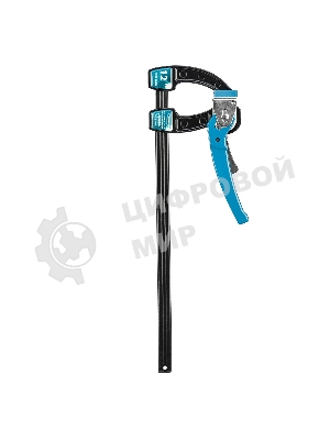 Струбцина реечная Gross быстрозажимная, металлический корпус, рычажный храповый механизм, 12