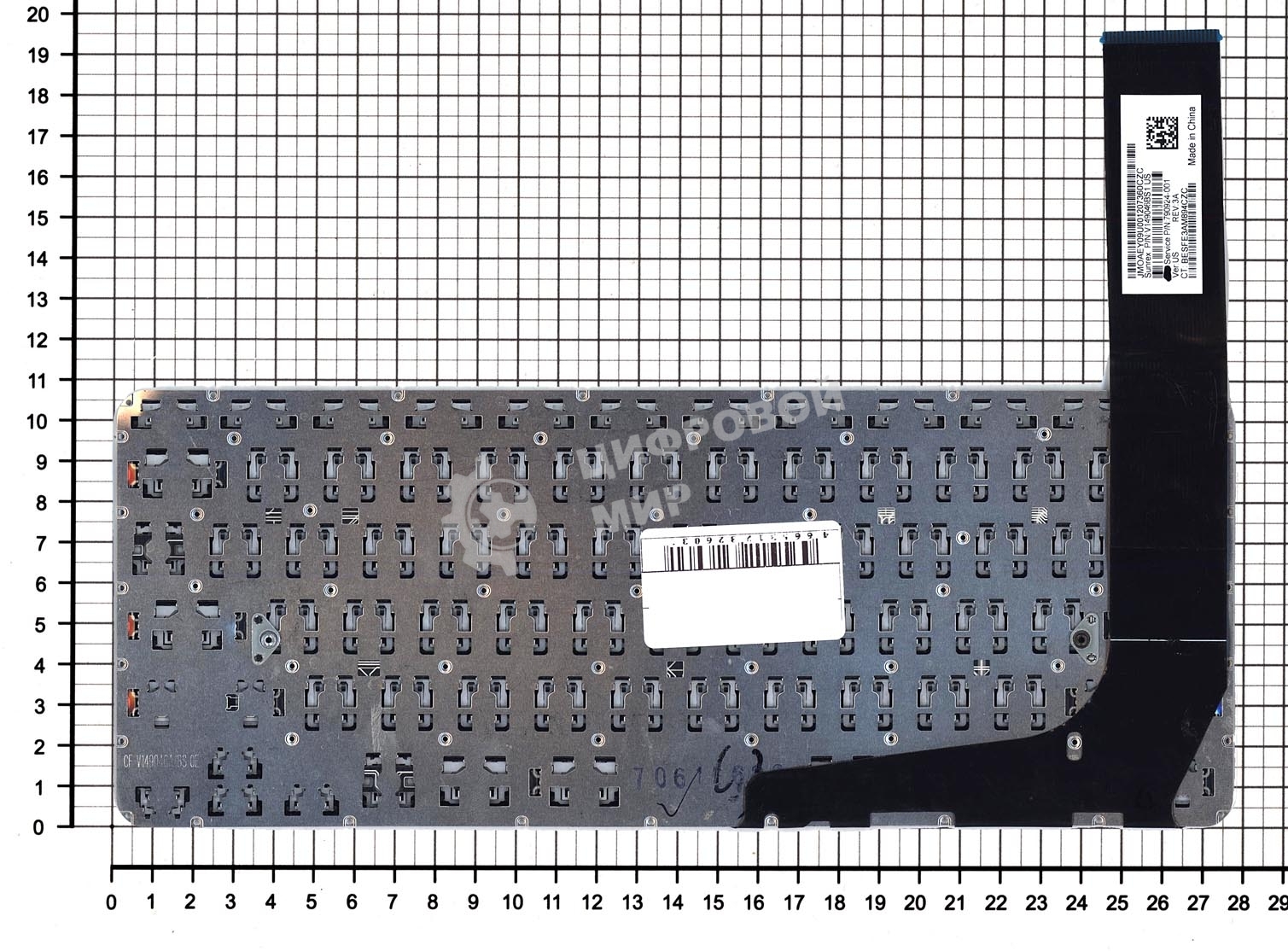 Клавиатура для ноутбука HP Chromebook 14 G3 G4 14-2000 14-ak 14-q черная