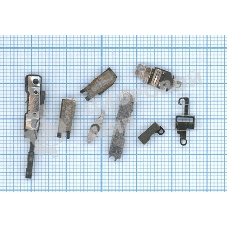 Комплект мелких частей средней рамки для Apple IPhone 4G silver