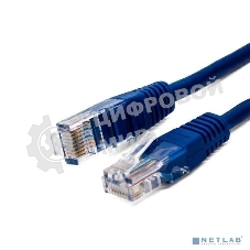 Кабель патч-корд, Filum FL-U5-C-1M-BL U/UTP 5e cat. 1м, 26AWG(7x0.16 мм), чистая медь, PVC, синий