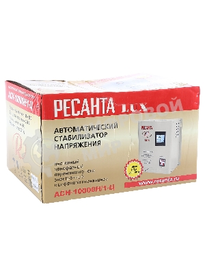 Стабилизатор напряжения Ресанта АСН-10000Н/1-Ц электронный однофазный серый