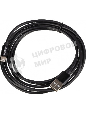 Кабель USB (m)-Lightning (m) 2м черный