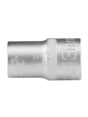 Головка торцевая, 13 мм, 12-гранная, CrV, под квадрат 1/2