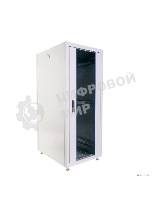 Шкаф телекоммуникационный напольный ЭКОНОМ 30U (600 × 600) дверь стекло, дверь металл