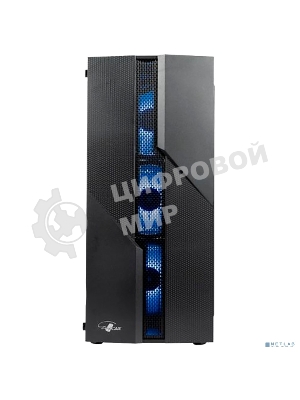 Компьютерный корпус ATX Eurocase A85 4ARGB черный без БП закаленное стекло USB 3.0