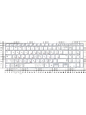 Клавиатура для ноутбука Samsung NP370R5E NP510R5E белый