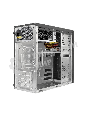 Компьютерный корпус Minitower ExeGate EX299312RUS MA-373X-UNS500 (mATX, БП UNS500 с вент. 12см, 2*USB, аудио, черный)