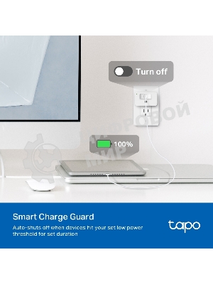 Умный сетевой фильтр TP-Link Mini Smart Wi-Fi Plug, Energy Monitoring, Matter