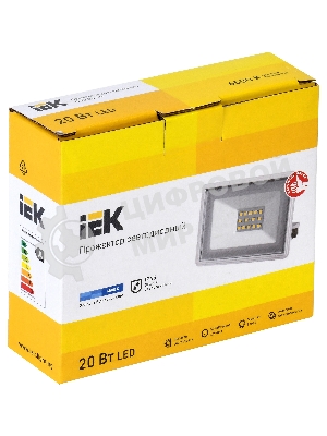 Прожектор светодиодный IEK LPDO601-20-65-K01 06-20 белый IP65 6500 K IEK