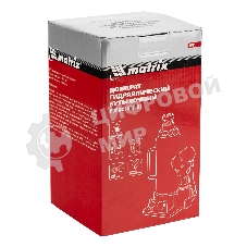 Домкрат гидравлический бутылочный Matrix, 10 т, h подъема 230–460 мм