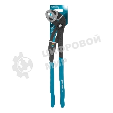 Клещи переставные Gross кнопочный механизм, обливные рукоятки, 400 мм