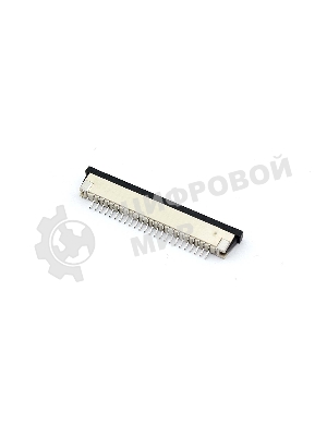 Разъем FPC Half Coverage Bottom Contact 1.0K-BX-24PWB 24 pin высота 2мм шаг 1мм