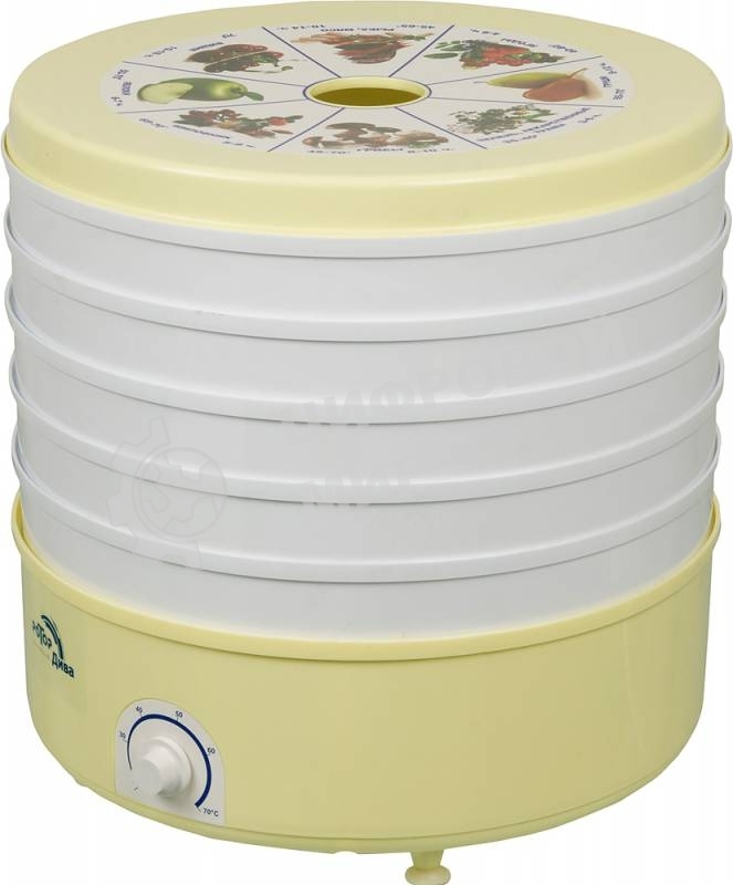 Сушилка для фруктов и овощей Ротор Дива СШ-007 5под. 520 Вт, белый