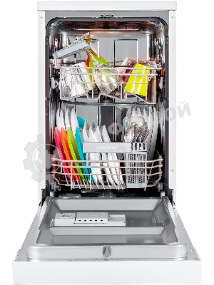 Посудомоечная машина Maunfeld MWF08S, белый, 44.8 см, 9 компл., 49 дБ, класс A+