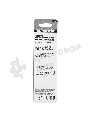 Сверло по керамической плитке и стеклу Matrix, 8 мм, 6-гр хвостовик