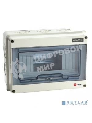 Щит EKF pb65-n-pg-12 распред. навесной ЩРН-ПГ-12 (198х254х106) IP65 EKF PROxima