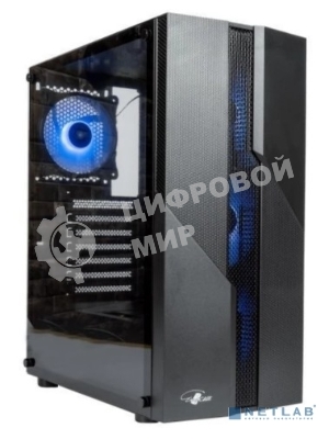 Компьютерный корпус ATX Eurocase A85 4ARGB черный без БП закаленное стекло USB 3.0