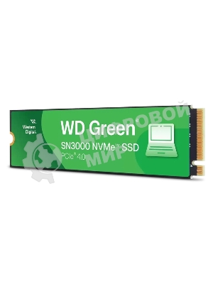 Накопитель SSD Western Digital WD Green SN3000, 1Tb M.2 2280, PCI-E 3x4, R/W - 5000/4200 MB/s