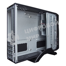 Компьютерный корпус MiniITX ExeGate MI-209 Black, miniITX/mATX, (M350, 80мм), 2хUSB, Audio