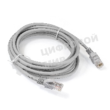 Патч-корд ExeGate EX286384RUS UTP-RJ45-RJ45-5e-3M-LSZH-GY, UTP, cat.5e, LSZH, 3м, серый