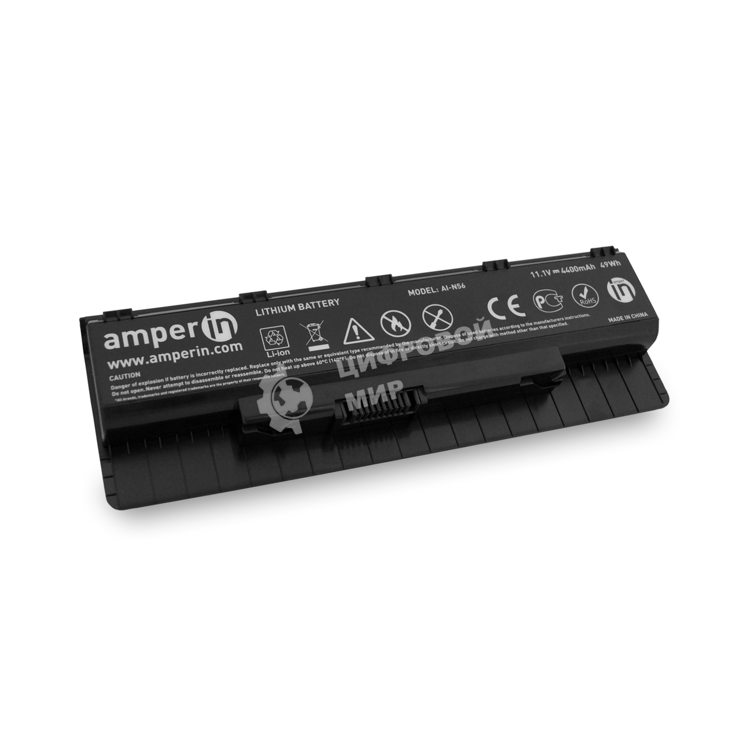 Аккумуляторная батарея Amperin для ноутбука Asus N Series 11.1v 4400mAh 49Wh